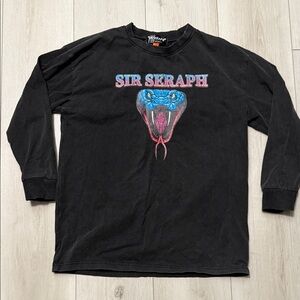 Black Long Sleeve Kids Tee Size 10